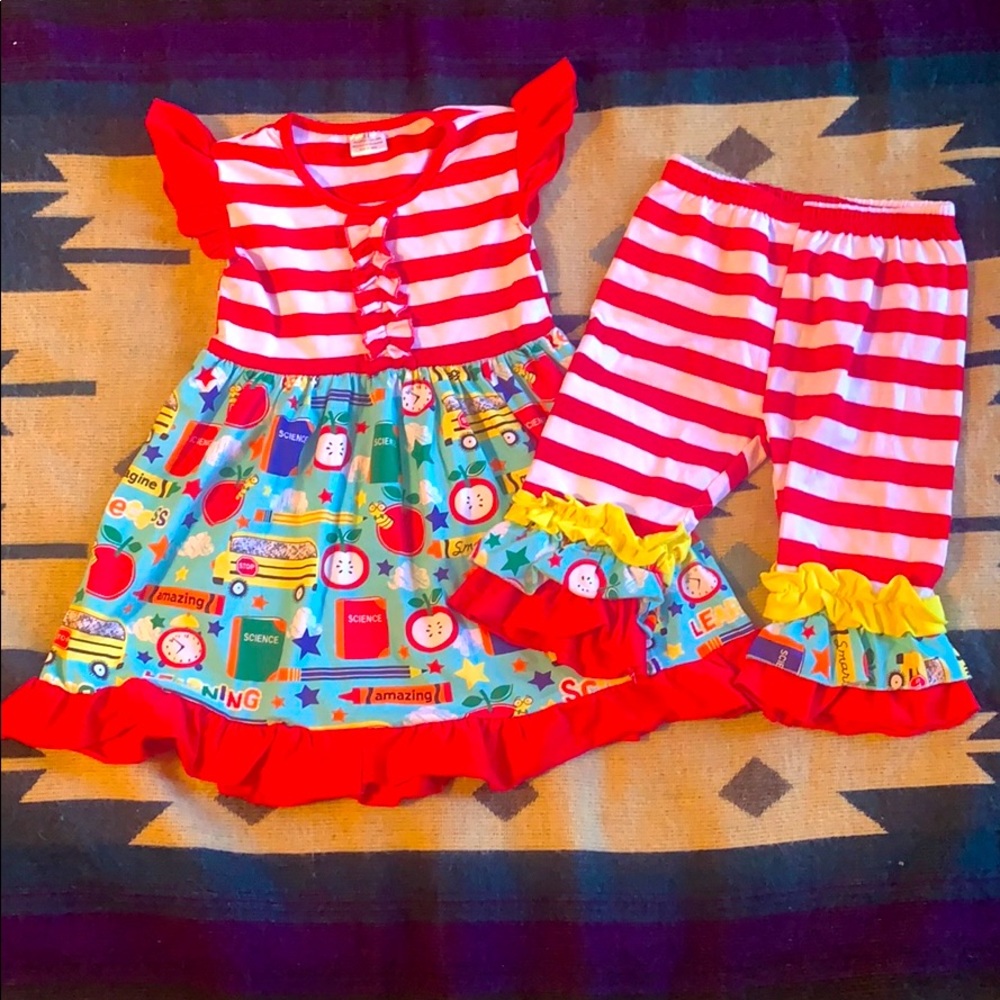 Little Girls School Bus Outfit 🚌